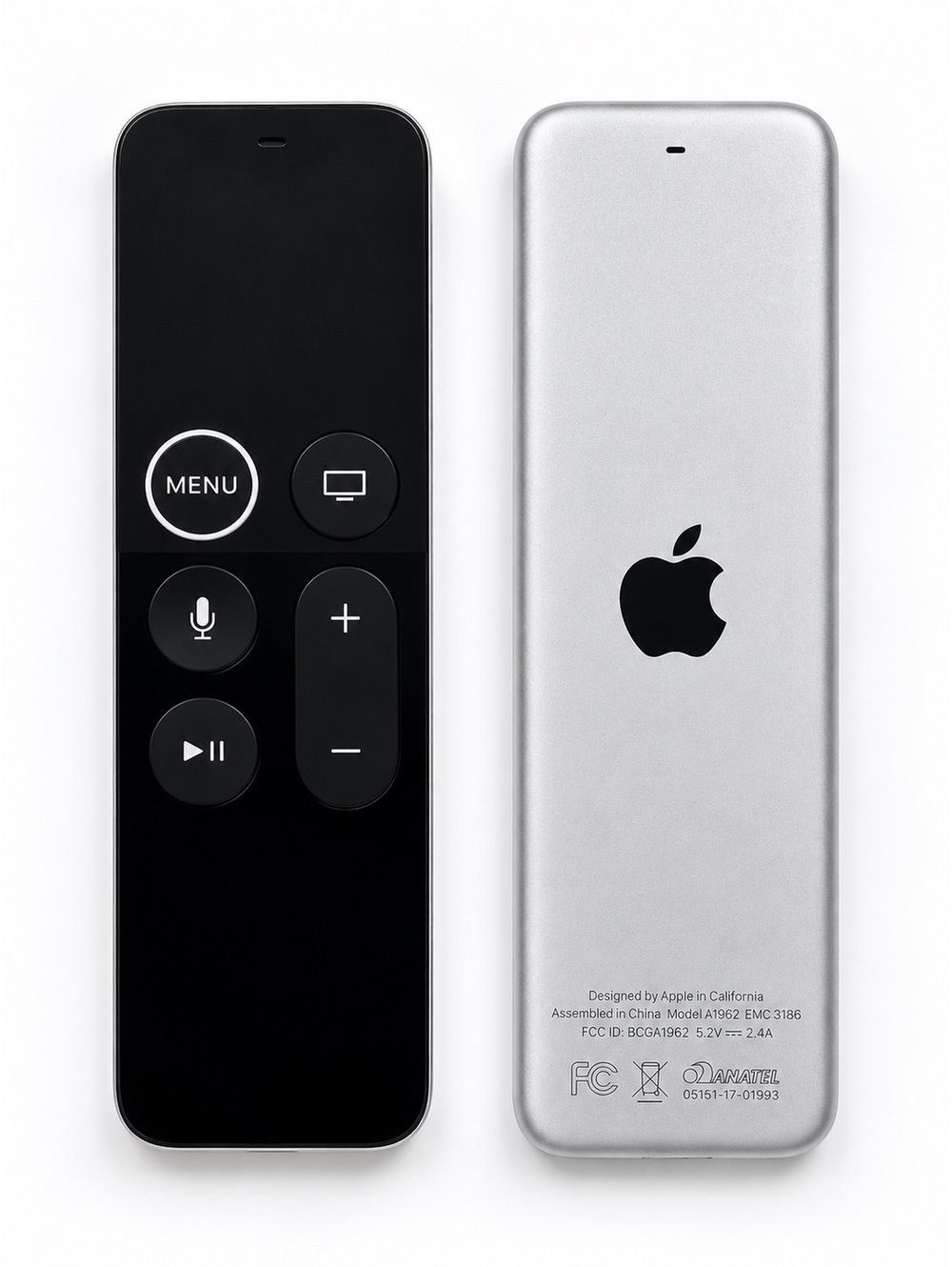 Genuine Apple TV Siri Remote A1962 EMC 3186 4K HD Black Silver OEM